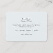 Whimsical Soft White Glitter Bokeh Chic Elegant Visitekaartje (Achterkant)