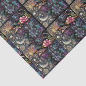 Whimsical Southwest Coyote Tiled Decoupage Tissuepapier (Detail)