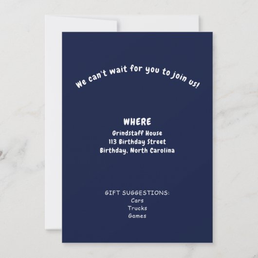 Whimsical Space Personalized Birthday Invitation (Dos)