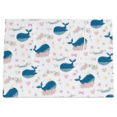 Whimsical Specialized Floral Whale Groot Cadeauzakje (Voorkant)
