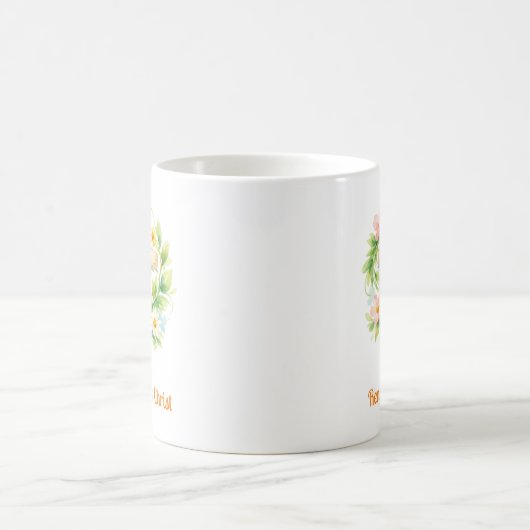 Whimsical Spring Cross Mug - Custom Easter Design (Centre)