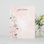  Whimsical Spring Flowers die Briefpapier schrijve (Staand voorkant)