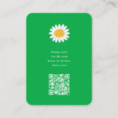 Whimsical Spring Flowers Garden in plaats van cade Plaatskaartje (Achterkant)