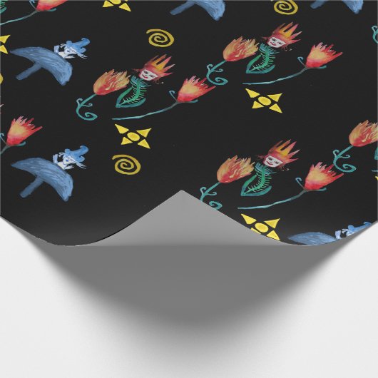 Whimsical Spring Mod Cadeaupapier (Hoek)