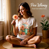 Whimsical Spring Mouse Shirt | Cute Garden Animal