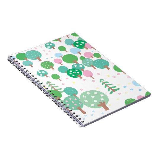 Whimsical Spring Trees Notitieboek (Rechterzijde)