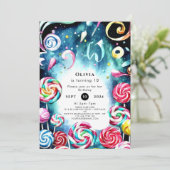 Whimsical Sprinkle Candyland Verjaardag Kaart (Staand voorkant)