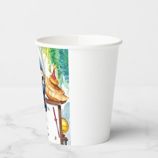 Whimsical Spy Ninja Verjaardag Papieren Bekers (Links)