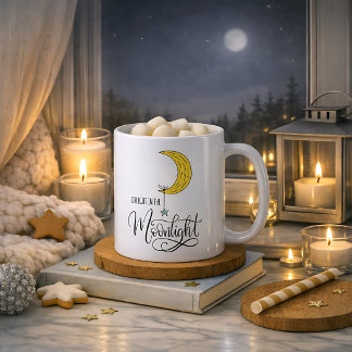 Whimsical Star and Moon Moonlight  Koffiemok