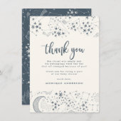 Whimsical Starry Night Bleu et Merci de crème (Devant / Derrière)