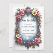 Whimsical Steampunk Elf Bruiloft Save The Date (Voorkant)
