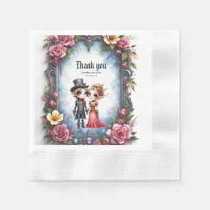 Whimsical Steampunk Elf Bruiloft Servet