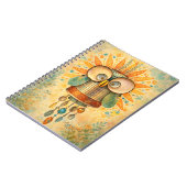Whimsical Steampunk Owl Notebook – Vintage Notitieboek (Linkerzijde)
