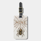 Whimsical Steampunk Spin & Web - VAN MIJ Bagagelabel (Voorkant verticaal)