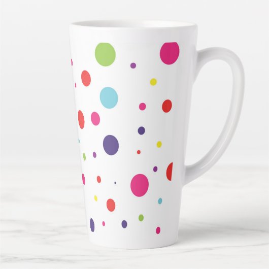 Whimsical Stippen Latte Mok (Rechts)