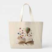 Whimsical Storybook Adventure Jumbo Tote  (Achterkant)