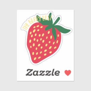 Whimsical Strawberry de beste bes Sticker