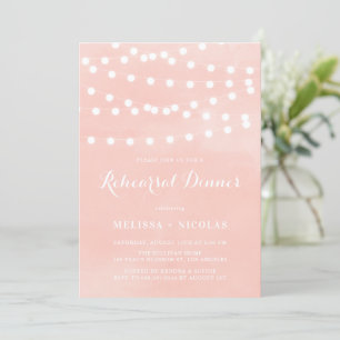 Whimsical String Lights Blush repetitie diner Kaart