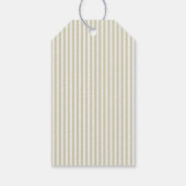 Whimsical Stripe Green Wedding Favoriet Label Cadeaulabel (Achterkant)