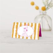 Whimsical Stripes Handwritten Painted Wedding  (Achterkant)