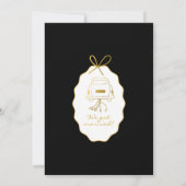 Whimsical Stripes Handwritten Painted Wedding  Bedankkaart (Achterkant)