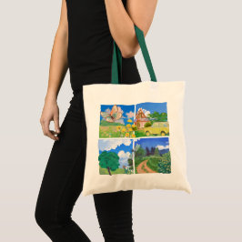 Whimsical Summer Countryside Tote Bag