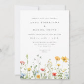 Whimsical Summer Floral Wedding Invitation (Devant)