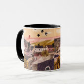 Whimsical Sunset Village Mug (Devant gauche)