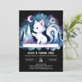 Whimsical Sweet Cat Verjaardag Kaart (Staand voorkant)