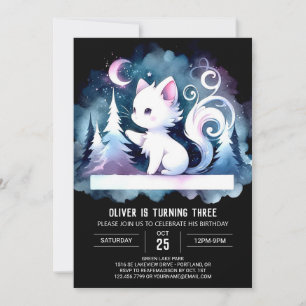 Whimsical Sweet Cat Verjaardag Kaart