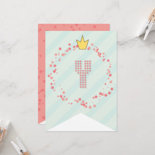 Whimsical Sweet Fairy Princess Girl Birthday Party Kaart