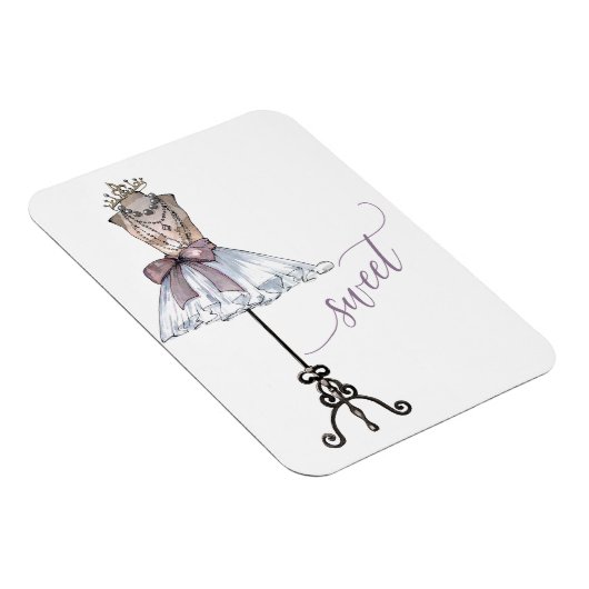 Whimsical "Sweet" Mannequin met Tutu Magneet (Rechterzijde)