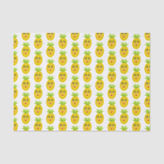 Whimsical Sweet Pineapple Gift Tissuepapier (Voorkant)
