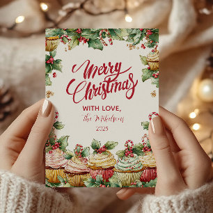 Whimsical Sweet Treats Kerstmis Feestdagenkaart