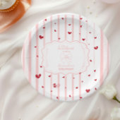 Whimsical Sweetheart Valentijnsdag Baby shower Papieren Bordje