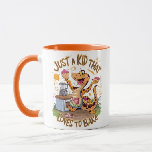 Whimsical T-shirt met taartslang Mok (Links)