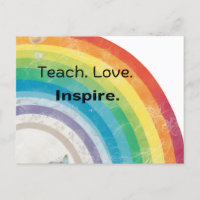 Whimsical Teach Love Inspireren Rainbow Teacher