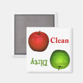 Whimsical Teacher's Dish Washer Magnet Magneet (Voorkant / Achterkant)