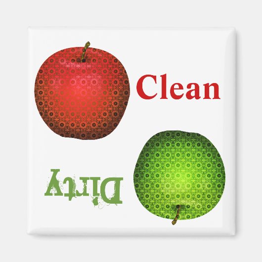 Whimsical Teacher's Dish Washer Magnet Magneet (Voorkant)
