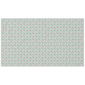 Whimsical Teal Christmas Trees on Pink Tafelkleed (Voorkant (Horizontaal))