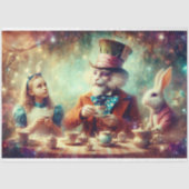 Whimsical Teatime In Wonderland Decoupage Tissuepapier (Voorkant)