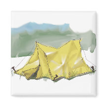 Whimsical Tent Illustratie Magnet