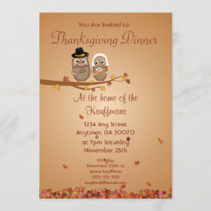 Whimsical Thanksgiving Ownership Card Kaart
