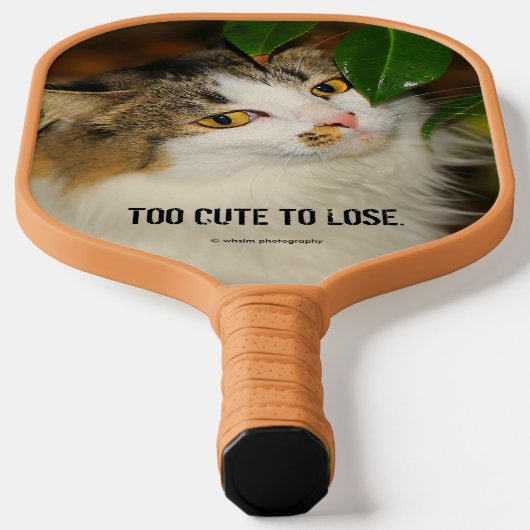 Whimsical The Cat en de Camellia Pickleball Paddle (Laagn)