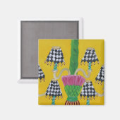 Whimsical Thistle Kroonluchter Magnet Magneet (Voorkant / Achterkant)