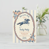 Whimsical Toile Derby Party Kaart (Staand voorkant)