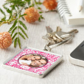 Whimsical Tortelduifjes Wedding Photo Sleutelhange Sleutelhanger (Zijkant)