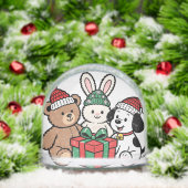 Whimsical Toys and Christmas Gifts in Snow Globe (Noël)