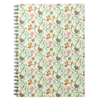 Whimsical Trailing Folk Art Floral Notitieboek