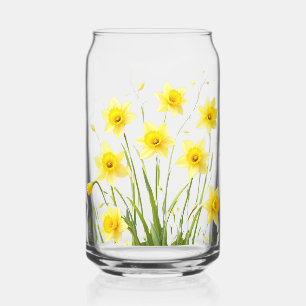 Whimsical Transparent Daffodil Garden: Dromerig Blikvorm Glas